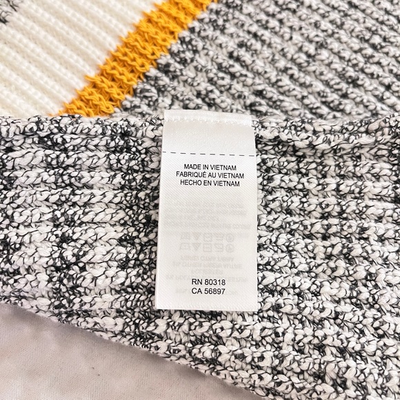 LUCKY BRAND Mustard Colorblock Knit Tank Top/Vest Size Medium - Picture 5 of 10